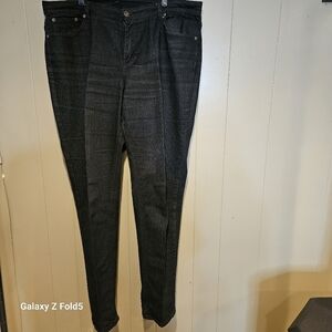 Ashley Stewart Jeans, Womens, Size 16, Navy Blue, Straight-Leg, Stretch